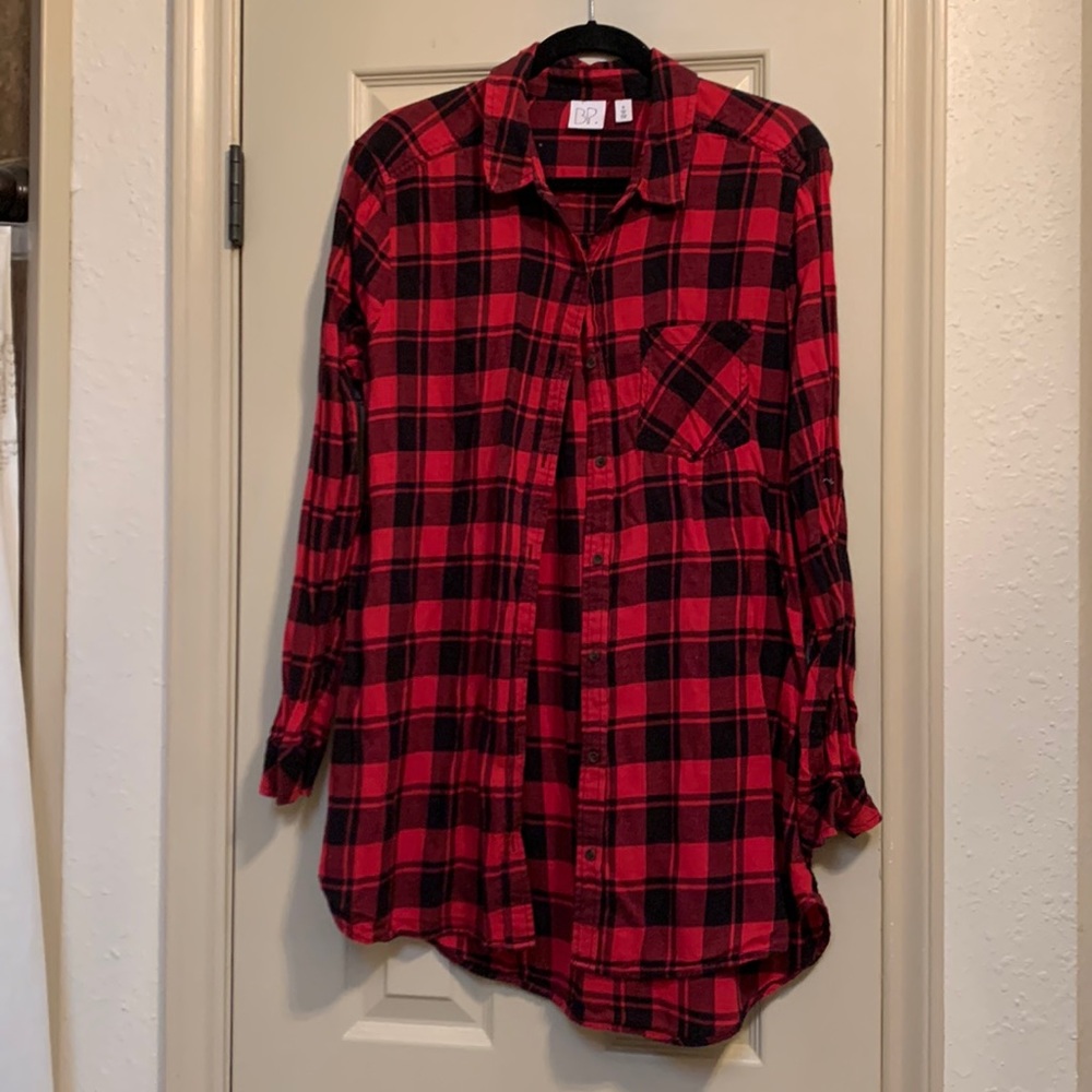 Bp buffalo plaid button down